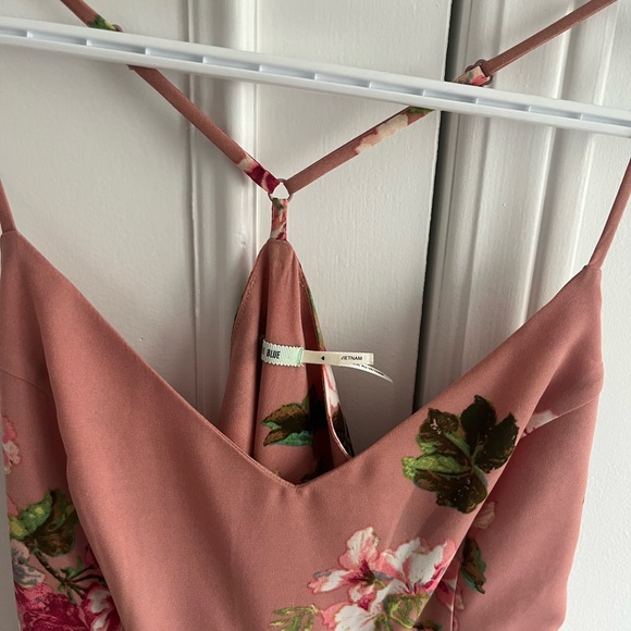 UO - Kimchi Blue - Pink Floral Tank Dress - Size 4 - Picture 2 of 4